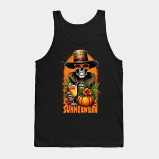 Chillin' with Summerween - Skeletons and Sun Tank Top